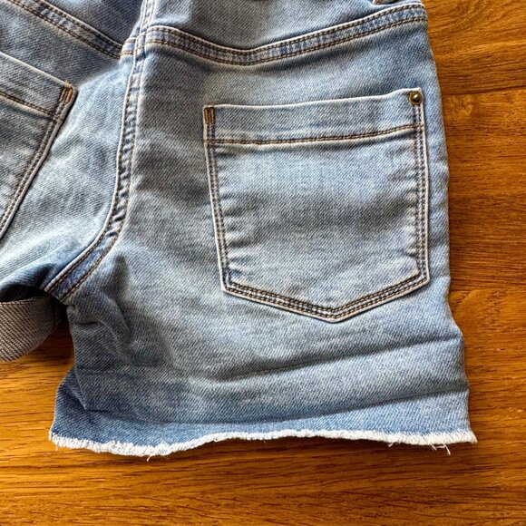 CREWCUTS Rainbow Denim Shorts Girls 8 NWT Jean Short Embroidered Pockets NEW - Picture 5 of 9